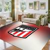 Athletic Bilbao Football Design Crystal Velvet Rug Soft Decorative Mat for Bedroom Entrance