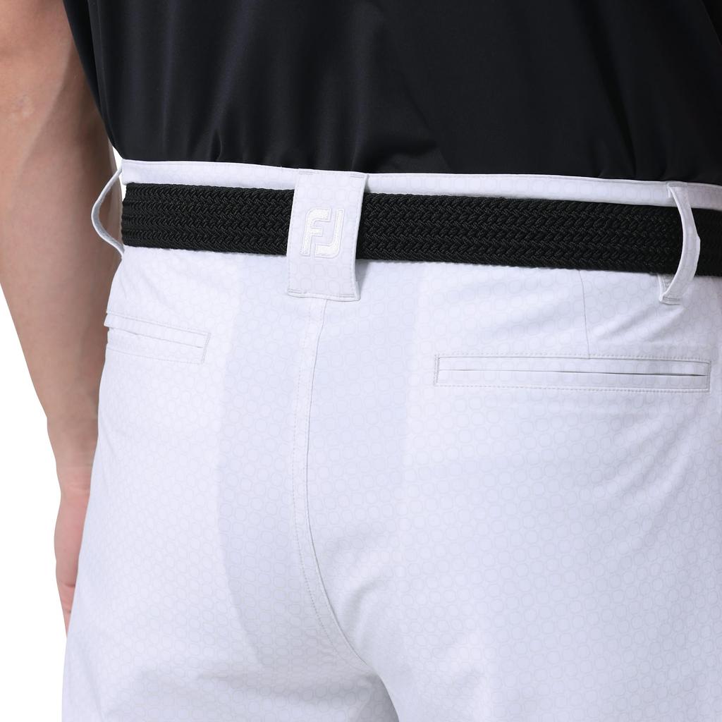 Шорты с принтом «Октагон» FootJoy, Белые, Мужские, Размер S, FJ-S24-P18, 81881-S