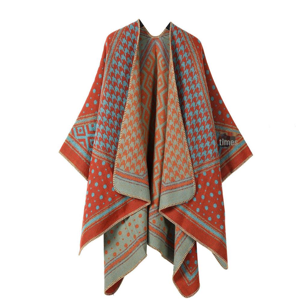 Stylish Ethnic-Style Warm Shawl: Perfect for Travel In Yunnan & Tibet, Summer Imitation Cashmere Scarf for Women