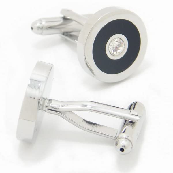 Прочные черные и каменные запонки запонки с алмазной огранкой