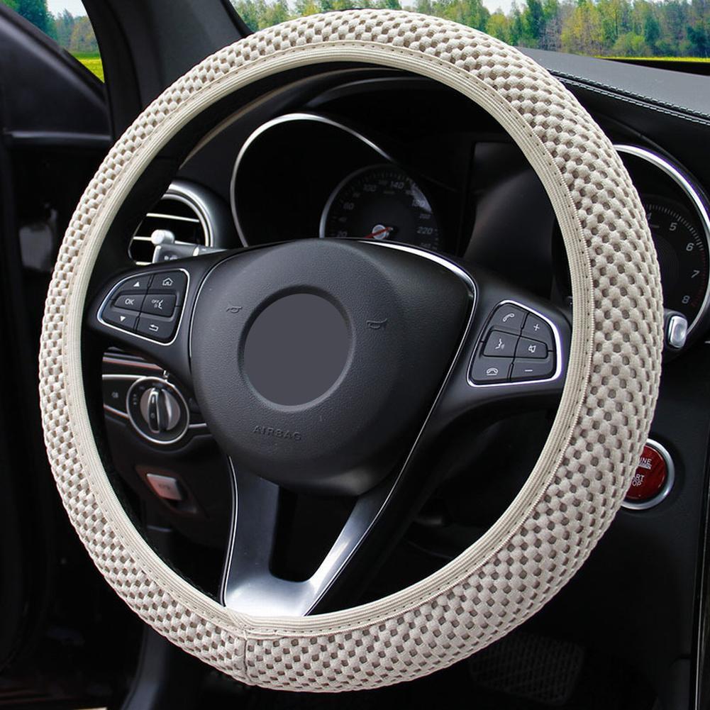 High Quality Anti-slip Wheel Protector Car Steering Wheel Cover 1x New
