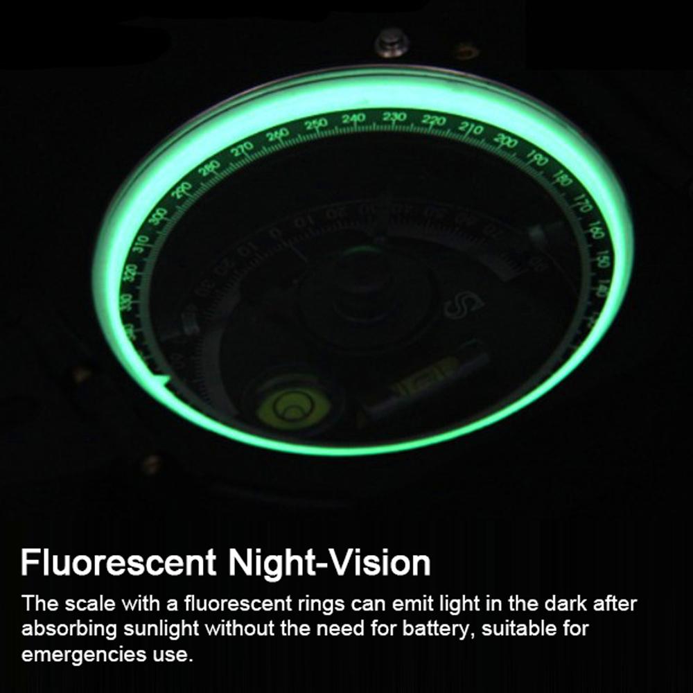 Multifunctional Compass High-Accuracy Geological Compass Survival Orienteering Compass Waterproof
