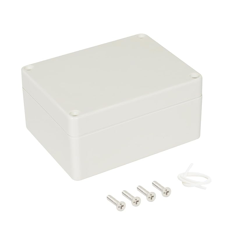 LeMotech Водонепроницаемая пылезащитная IP65 Пластиковая ABS Распределительная коробка Универсальный корпус для электрических проектов Светло-серый 3,3 x 2,3 x 1,3 дюйма (83 x 58 x 33 мм)