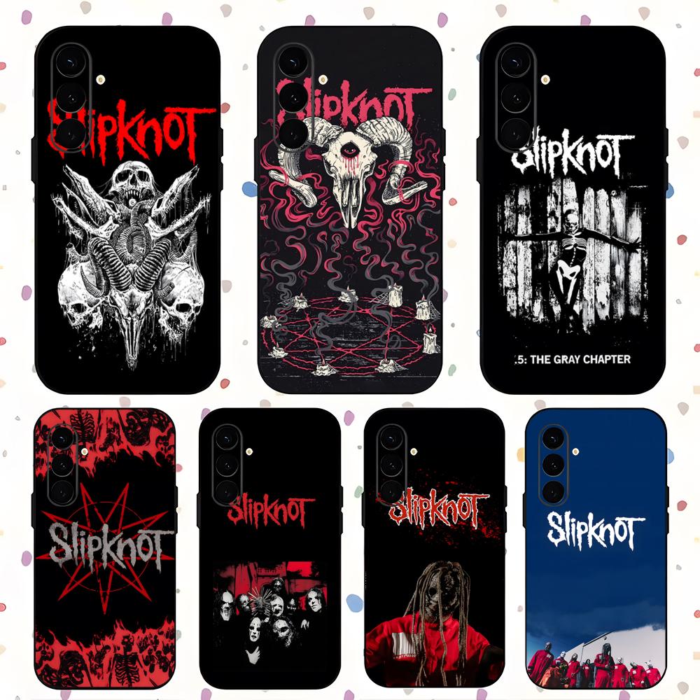 Популярный чехол для телефона Rock с изображением группы Slipknot для Samsung Galaxy S25 S24 S23 S22 S21 S20 Plus Ultra Note20 Мягкий черный
