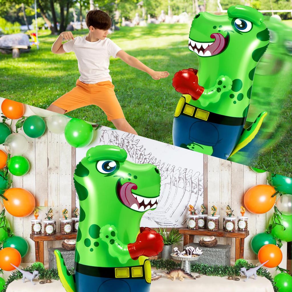 Joyfy 47-дюймовая надувная груша-динозавр T-Rex для детей, подарок с возвращающимся действием и игрушка для бокса