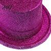 Reusable Party Hats for Annual Events Shiny Top Hats, Glitter Hat Adult Kids, Colorful Magician Hat, Victorian Dress Up Christmas Sparkling