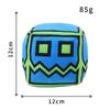 Geometry Dash Cube Plush Toys Small Pillow Stuffed Plushie Doll Square Pendant Game Cute Home Decor Children Birthday Gift