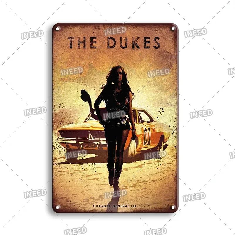 Ретро-сексуальная красота Алюминиевый плакат - Мужская металлическая табличка, Декор стены гаража, пещеры, мастерской