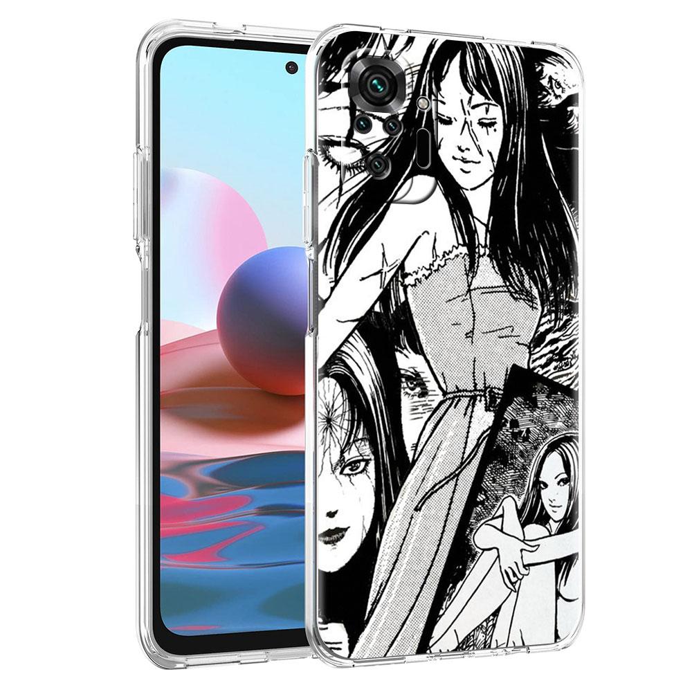 Силиконовый чехол для Xiaomi Redmi Note 10 9 Pro 9S 8 9C 7 8T 10S 9A 7A 8A K40 K20, противоударный мягкий чехол для телефона, футболки Junji Ito Tomie