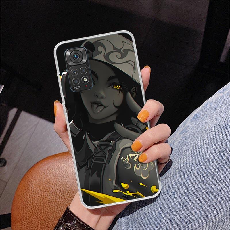Valorant Game Cool Phone Case For Xiaomi Redmi Note 15 14 13 12S 12 11 Pro Plus 14S 11S 11E 10 10S 11T 5G Personalized Cover Red