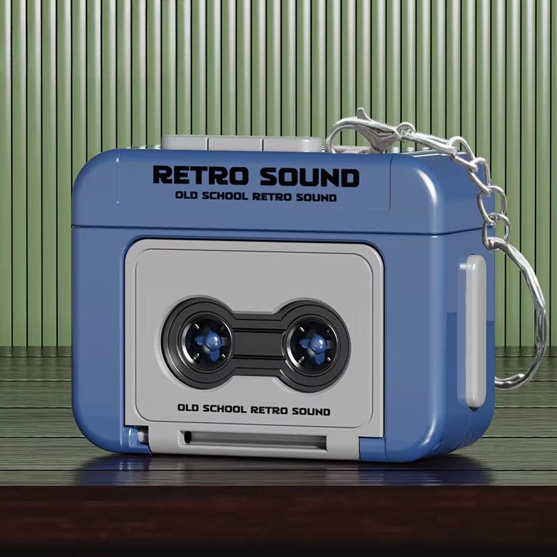 Ретро Магнитофон Брелок для Ключей Автомобиля 15С Магнитофон Кассетная Лента Брелок Подвеска для Студенческой Сумки Подарок для Пары Друзей Аксессуары