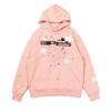Unisex Sp555 Spider Web Print Heavyweight Cotton Fleece Hoodie Sweatshirt