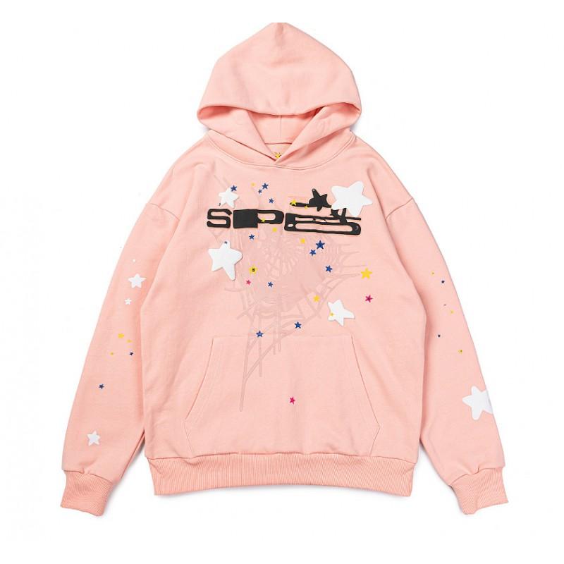 Unisex Sp555 Spider Web Print Heavyweight Cotton Fleece Hoodie Sweatshirt