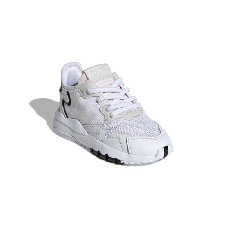 Adidas Originals Nite Jogger Mesh Slip Resistant Slip Resistant Low top Shoe White Infant And Toddler EE6479