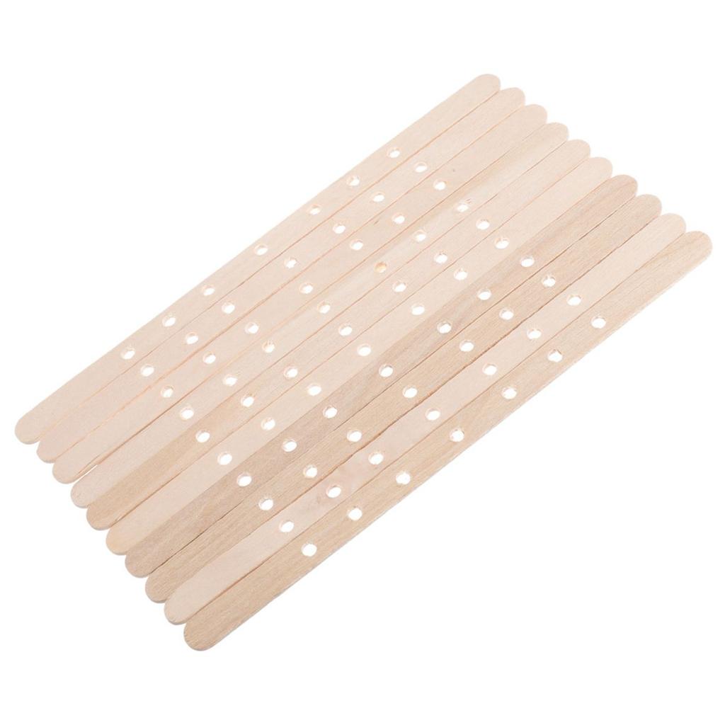 10 шт. Деревянные зажимы для фитиля с 7 отверстиями, центрирующие инструменты, держатели для фитилей свечей