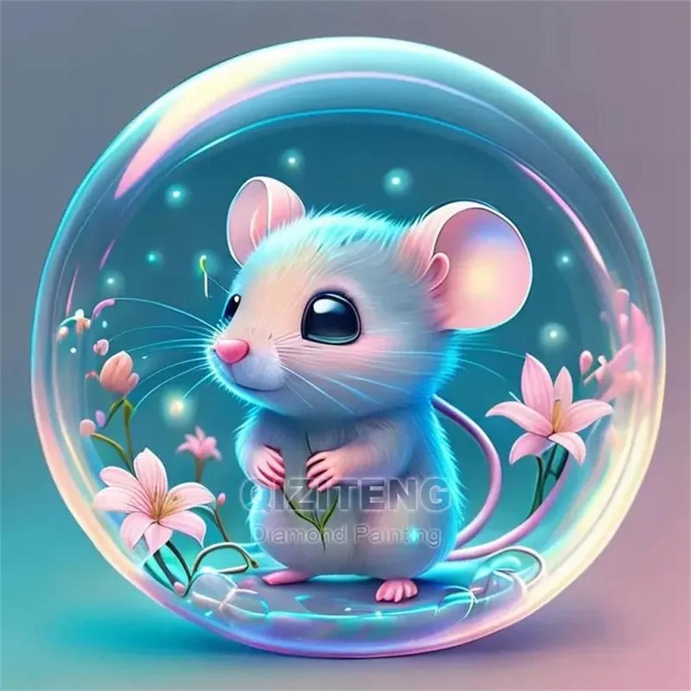 5D AB Diamond Painting Unicorn Tiger Dog Glass Ball Animal Picture Cross Embroidery Mosaic Kit Hobbies Diy Decoration