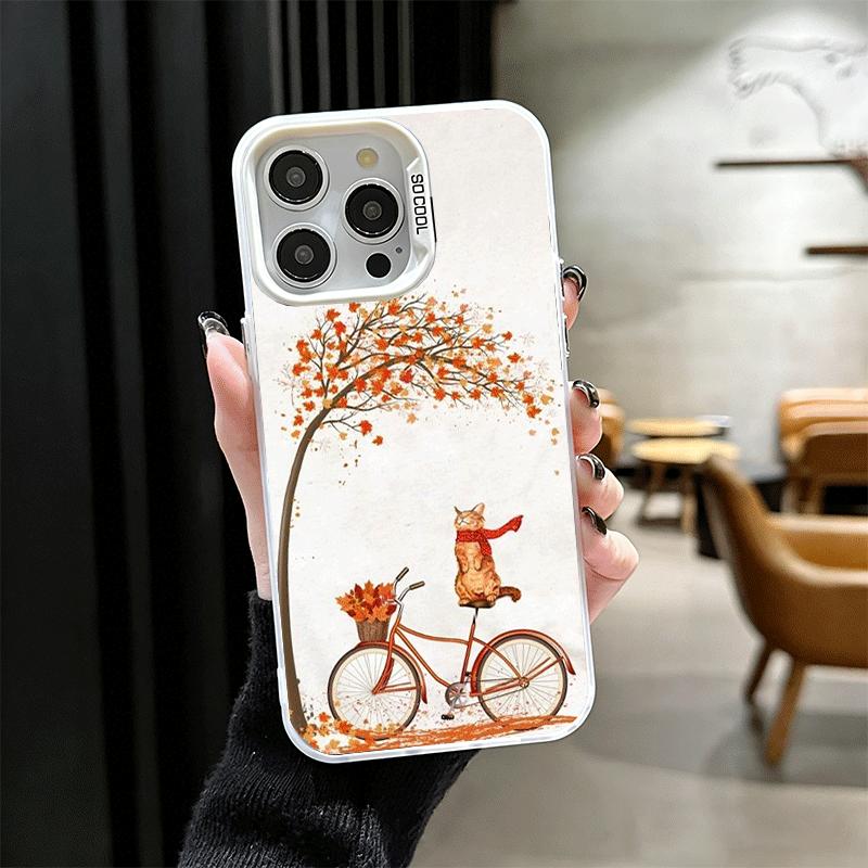 Тыква Счастливой Осени Мягкий Чехол для Телефона iPhone 15 16 17 Pro Max 17Air 16E 14 Plus 13 12 Mini Ударопрочный Задний Корпус
