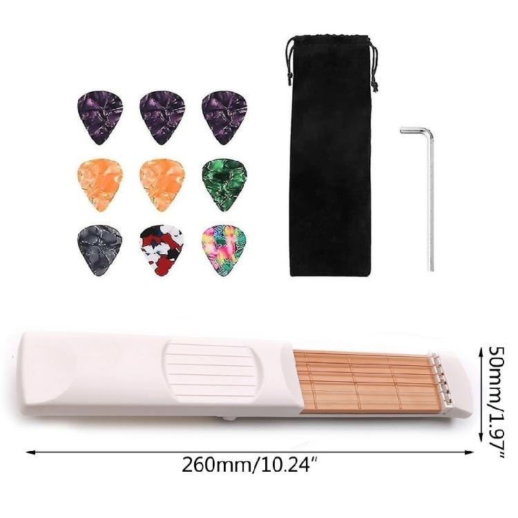 Карманный тренажер для гитары, 6 ладов, инструмент для тренировки игры на гитаре.