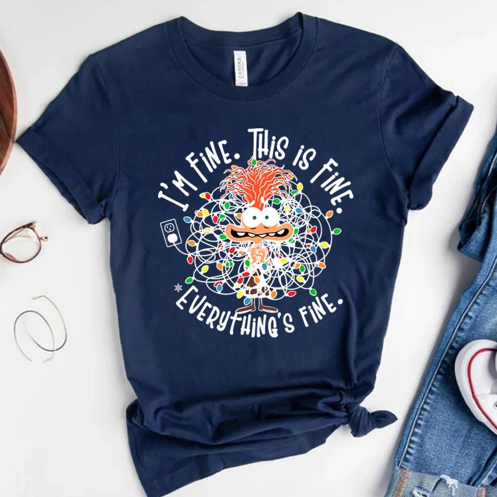 Anxiety Christmas Shirt Everything Is Fine TShirt Inside Out Emotions Tee Unisextal Health Christmas Shirt Xmas Matching Tops Gift