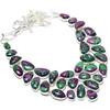 Ruby Zoisite Gemstone Handmade 925 Silver Necklace 18" JCN326-28