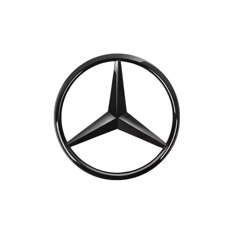 AABGY1 3D ABS silver/Black 9cm 90mm car rear Tail Trunk emblem badge sticker Decals For Mercedes Benz W117 W177 W176 X253 W247 W213