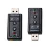 7.1 Channel External Sound Card Mini 3.5MM USB 2.0 Stereo 3D Sound Headphone Interface Microphone Audio Speaker Adapter Phone Tablet