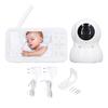 5in Wireless Baby Monitor Two Way Speaking Night Vision HD Display Smart Camera Monitor EU Plug