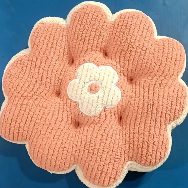 New Solid Color Simple Biscuit Comfortable Cushion Round Waist Protection Cushion Office Seat Square Breathable Cushion Gift