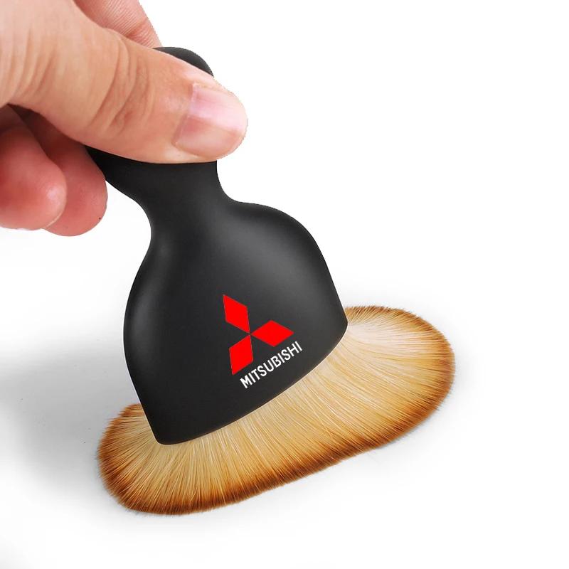 bljm6 Car Interior Cleaning Tool Air Conditioner Air Outlet Cleaning Soft Brush For Mitsubishi ASX Lancer Pajero Outlander L200 EVO EX