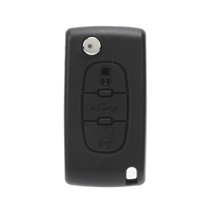 Dilwe Корпус брелока 3 кнопки для Peugeot 207 307 407 308 607