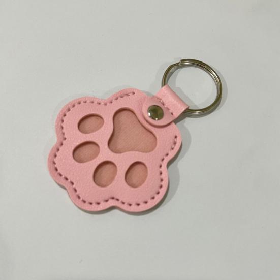 Брелок из искусственной кожи для шерсти питомца, сувенирный брелок в форме кошачьей лапы, простой в использовании, памятный брелок в память о питомце