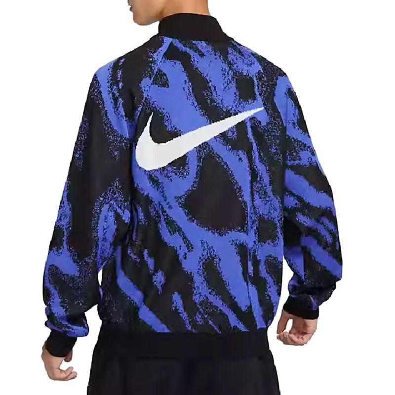 Nike Толстовки Мужские Синие С Воротником-стойкой Умеренные FB7842-411