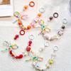 Candy Color Phone Buckle Beads Cute Lanyards Bead Chain Pendant For Phone Strap