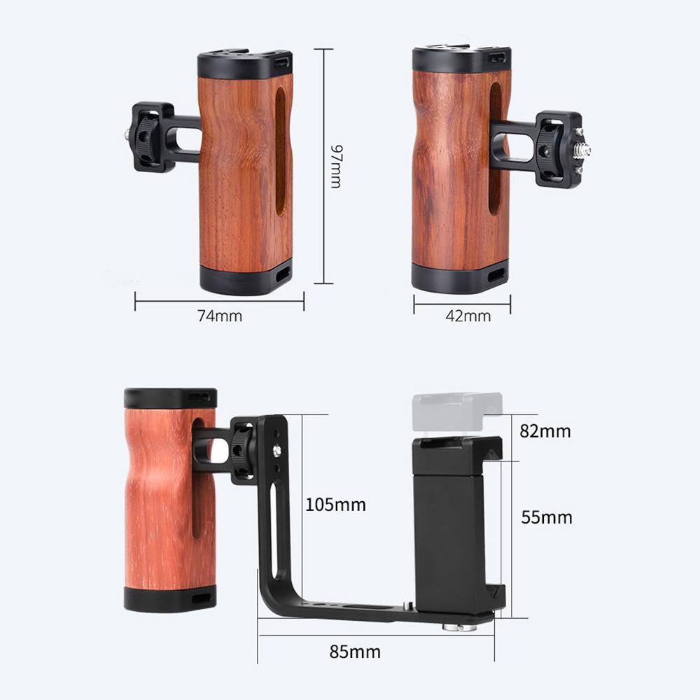 Universal Smartphone Video Grip Handle Handheld Vlog Bracket for Phone Smartphone Video Rig Kit