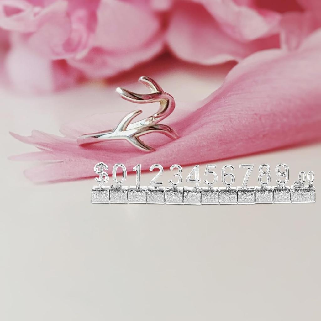 10pcs Display Cube Blocks for Retail Shop Metal Pricing Label Stand Blocks for Jewelry Easy to Clean and Change Pricing Tags Strong Material Smooth