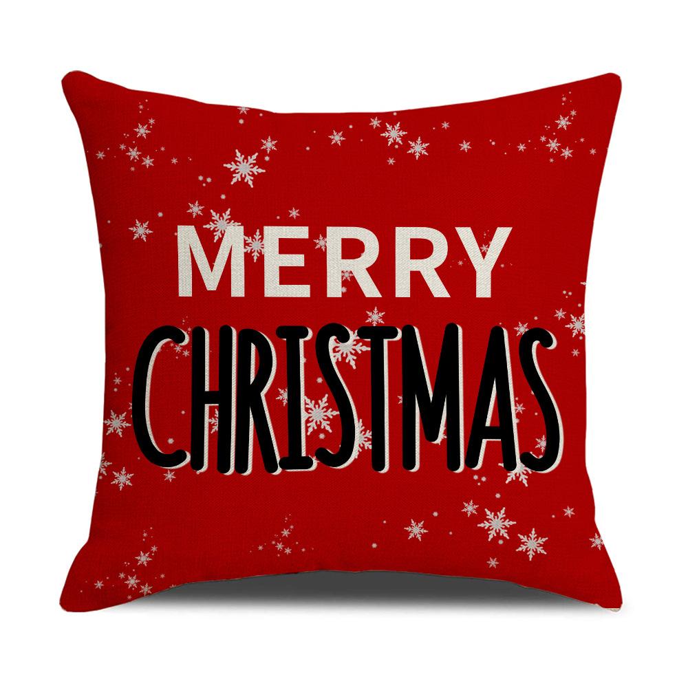 Рождественская наволочка с принтом Полиэстер Домашний Декор для дивана Подушка Праздничная атмосфера Подушка