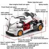 1:24 Huayra Senna Игрушечная Машинка Спрей Модели Суперкаров Металл Литье под Давлением Двери Открываются Рулевое Управление Передним Колесом Амортизация для Детских Подарков