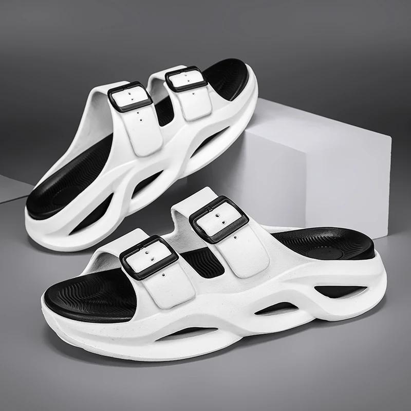 Мужские тапочки Cloud Slipper Man Luxury 2024, брендовые тапочки для ходьбы, домашние тапочки большого размера для лета, мужская дизайнерская обувь