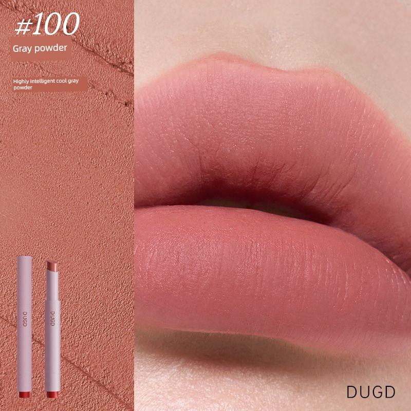 Pink Mist Lipstick Pen Lip Glaze Nude Color Without Falling Color Not Stick Cup Genuine Waterproof Fog Velvet Matte Lip Cream