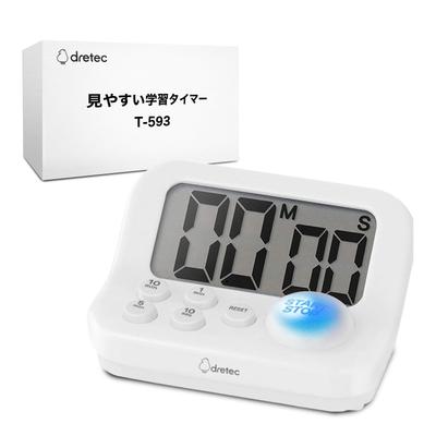 Таймер для учебы Dretec, таймер для учебы с синим светодиодом, который улучшает Большой, идеально подходит для и идеальный как секундомер для учебы и Отличный подарок для