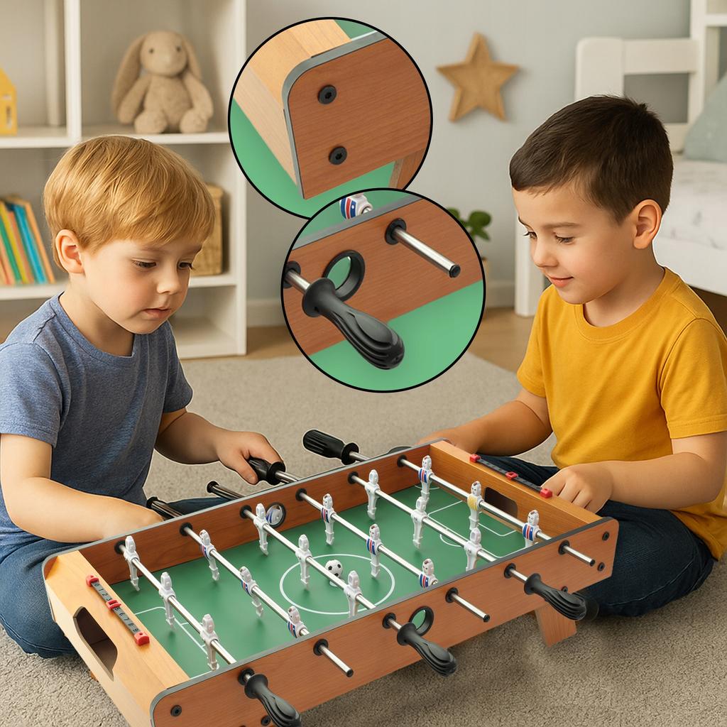 [5] Wooden Foosball Table 67x36cm Z3031