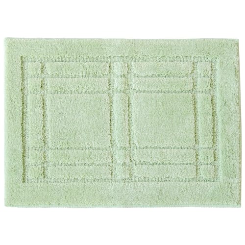 OKA Crum Bath Mat, Approx. 45cm X 65cm, Green (Washable, Non-Slip, Foot Mat)