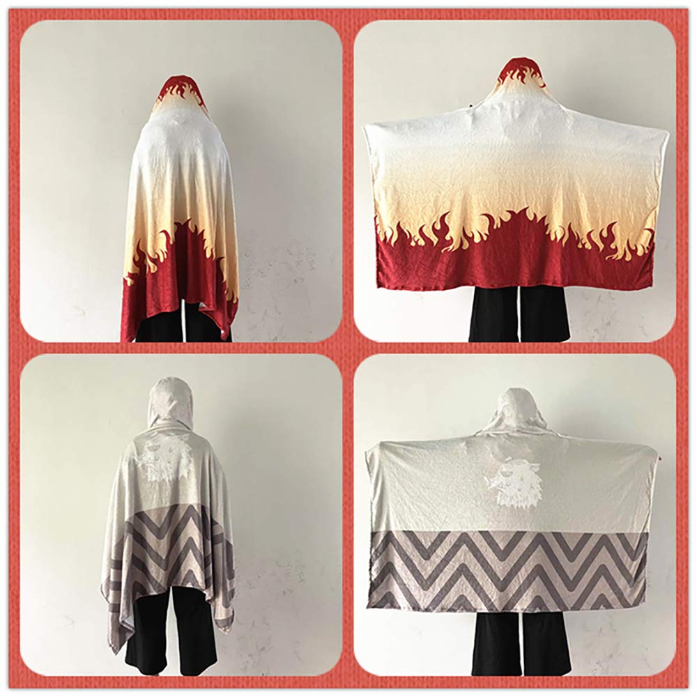 Наплечный платок, плащ, японский узор, ткань, весна, лето, осень, одеяло, капюшон, пушистый, милый товар, костюм Rengoku Anjuro, окружающая среда