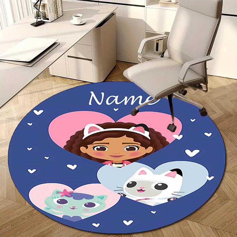 Personalized G-Gaby's Bubble House Round Chair Office Rug - Perfect for Mat, Office Chair & More - Ideal Gift for Birthdays and Holidays