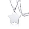 Xiaomi Vnox Classic Dog Tag For Women Men 316L Stainless Steel Unisex Simple Pendant Casual Necklace 24" Beads Chain