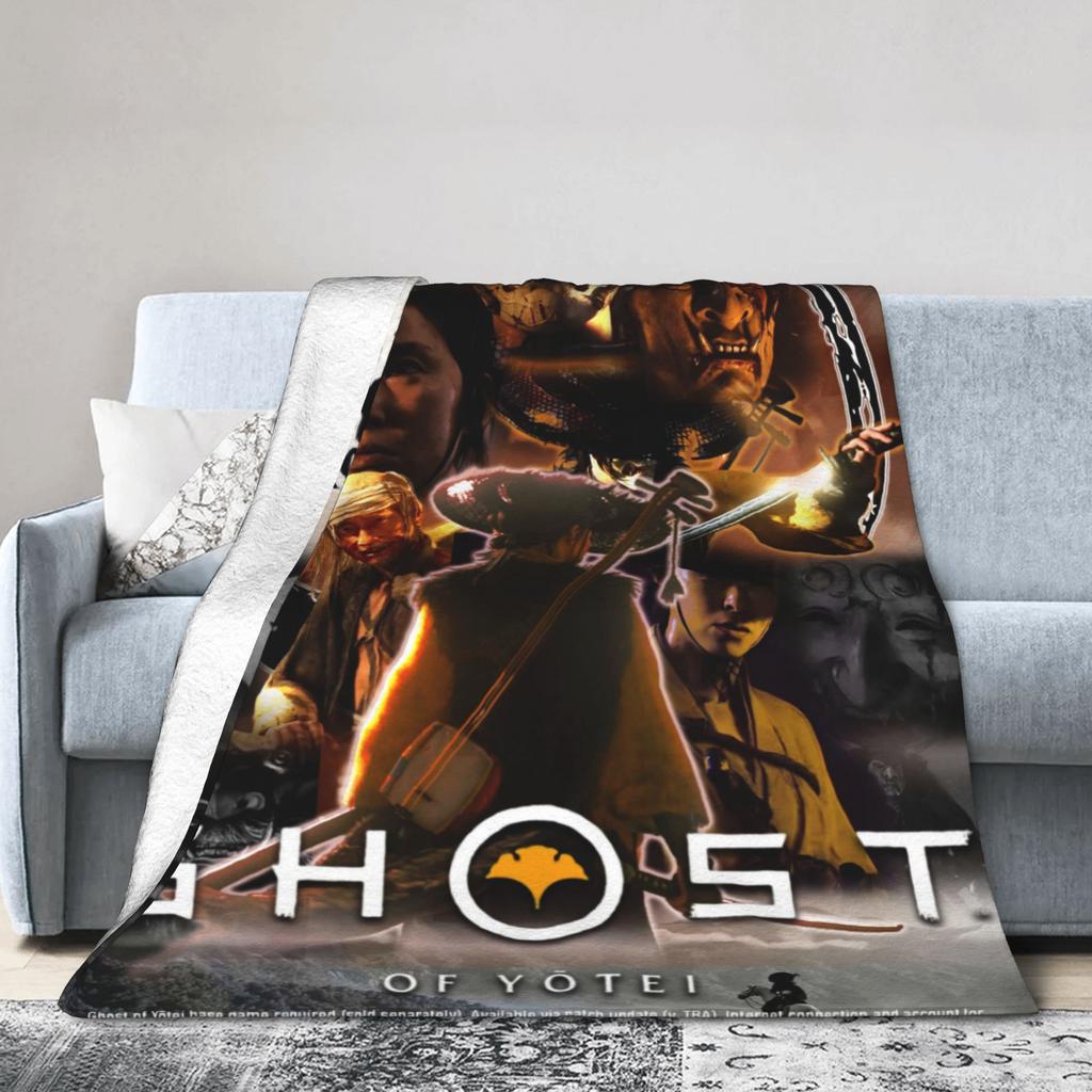 Теплые ОдеялаДетские Взрослые Декоративные Призрак Йотей 2025 Игровое Плед Фланелевое Покрывало Для Домашнего Декора Узор Чехол На Диван