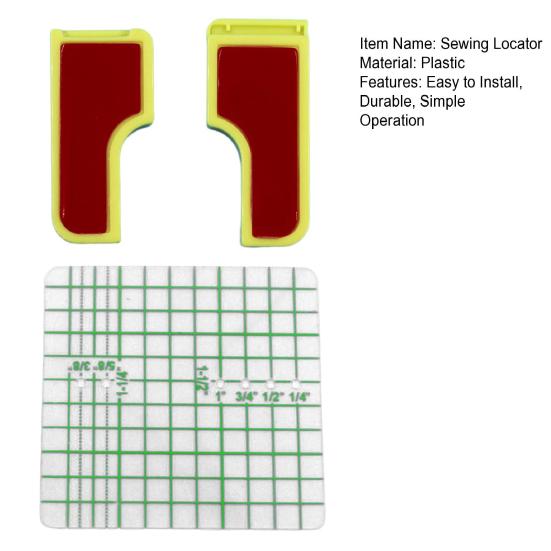 Позиционер швейной машины Многофункциональный противоскользящий дизайн Фиксированная ткань Пластиковые аксессуары для швейных машин Направляющая для шва Установочная пластина для дома