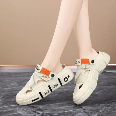 Женские летние сандалии для скейтбординга, бежевые мужские кроссовки для бега, повседневные детские черные спортивные сандалии больших размеров