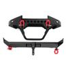 Metal RC Car Front Rear Bumpers with LED Lights for Axial SCX10 90046 RC Car Accessoey