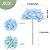 Artificial Flower Silk hydrangea scape Combination Garden Wedding Bride Bouquet Home Table Vase Festival Party Wreath Diy Decora
